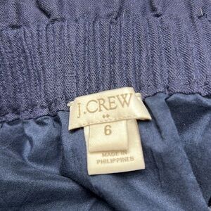 J Crew Navy Linen Skirt w/pockets